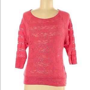 Fang Pullover Pink Sweater Size Medium